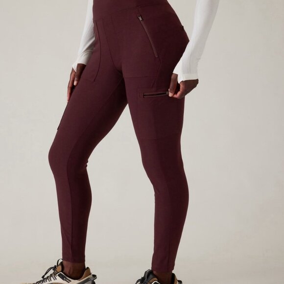 Athleta Pants - Athleta Headlands Hybrid Cargo Tight in Spiced Cabernet. 8P